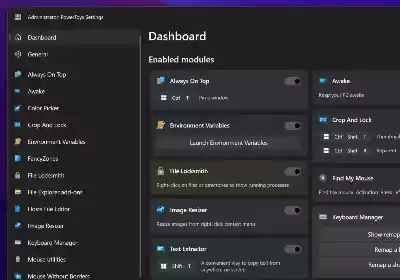 ﻿Microsoft PowerToys get new dashboard homepage and an surroundings variables editor