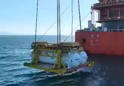﻿China sinks first modules of sixty eight,000-square-meter underwater records middle