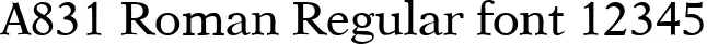 Dynamic A831 Roman Regular Font Preview https://safirsoft.com