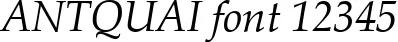 Dynamic ANTQUAI Font Preview https://safirsoft.com