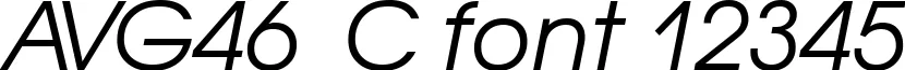 Dynamic AVG46  C Font Preview https://safirsoft.com