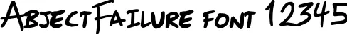 Dynamic AbjectFailure Font Preview https://safirsoft.com