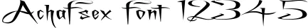 Dynamic Achafsex Font Preview https://safirsoft.com