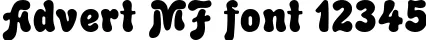 Dynamic Advert MF Font Preview https://safirsoft.com