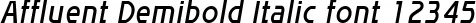 Dynamic Affluent Demibold Italic Font Preview https://safirsoft.com