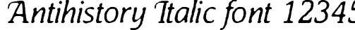 Dynamic Antihistory Italic Font Preview https://safirsoft.com