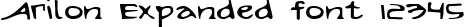 Dynamic Arilon Expanded Font Preview https://safirsoft.com