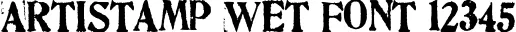 Dynamic Artistamp Wet Font Preview https://safirsoft.com
