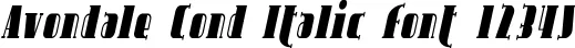 Dynamic Avondale Cond Italic Font Preview https://safirsoft.com