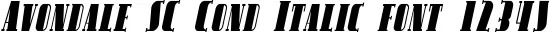 Dynamic Avondale SC Cond Italic Font Preview https://safirsoft.com