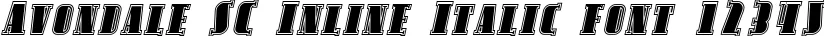 Dynamic Avondale SC Inline Italic Font Preview https://safirsoft.com