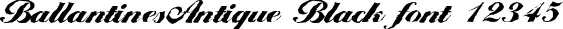 Dynamic BallantinesAntique Black Font Preview https://safirsoft.com