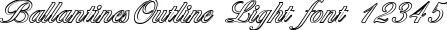 Dynamic BallantinesOutline Light Font Preview https://safirsoft.com
