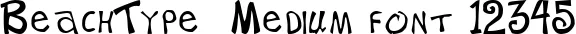 Dynamic BeachType  Medium Font Preview https://safirsoft.com