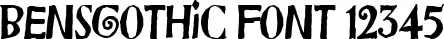 Dynamic Bensgothic Font Preview https://safirsoft.com