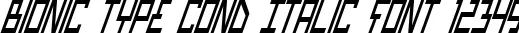 Dynamic Bionic Type Cond Italic Font Preview https://safirsoft.com
