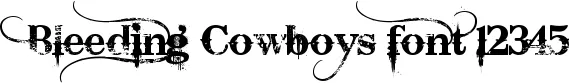 Dynamic Bleeding Cowboys Font Preview https://safirsoft.com