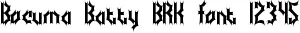Dynamic Bocuma Batty BRK Font Preview https://safirsoft.com
