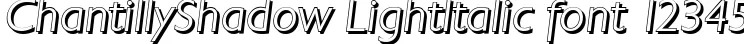 Dynamic ChantillyShadow LightItalic Font Preview https://safirsoft.com