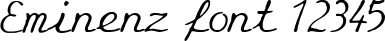 Dynamic Eminenz Font Preview https://safirsoft.com