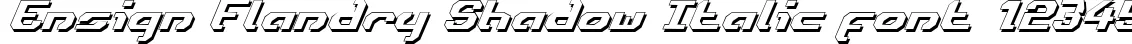 Dynamic Ensign Flandry Shadow Italic Font Preview https://safirsoft.com