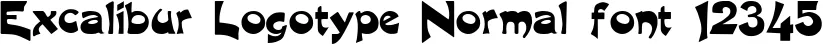 Dynamic Excalibur Logotype Normal Font Preview https://safirsoft.com