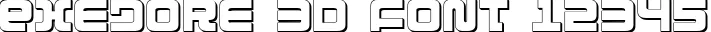 Dynamic Exedore 3D Font Preview https://safirsoft.com