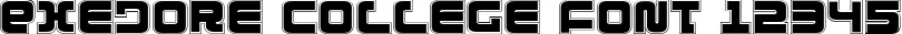 Dynamic Exedore College Font Preview https://safirsoft.com