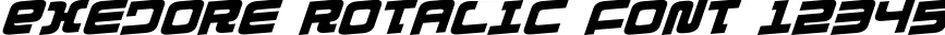 Dynamic Exedore Rotalic Font Preview https://safirsoft.com