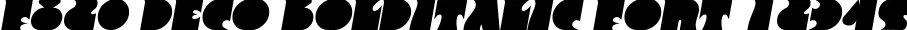 Dynamic F820 Deco BoldItalic Font Preview https://safirsoft.com