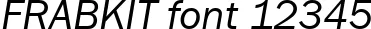 Dynamic FRABKIT Font Preview https://safirsoft.com