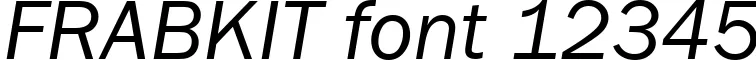 Dynamic FRABKIT Font Preview https://safirsoft.com