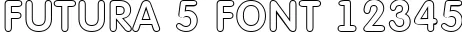 Dynamic FUTURA 5 Font Preview https://safirsoft.com