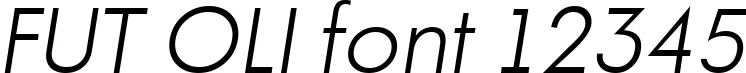 Dynamic FUT OLI Font Preview https://safirsoft.com