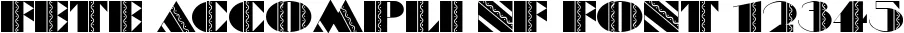 Dynamic Fete Accompli NF Font Preview https://safirsoft.com