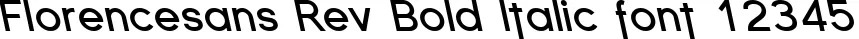 Dynamic Florencesans Rev Bold Italic Font Preview https://safirsoft.com