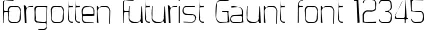 Dynamic Forgotten Futurist Gaunt Font Preview https://safirsoft.com