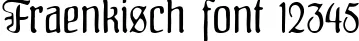 Dynamic Fraenkisch Font Preview https://safirsoft.com