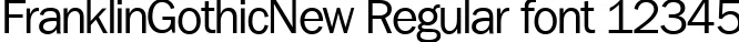 Dynamic FranklinGothicNew Regular Font Preview https://safirsoft.com