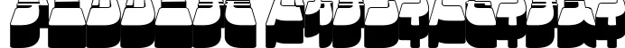 Dynamic Frigate Katakana   3D Font Preview https://safirsoft.com