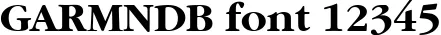 Dynamic GARMNDB Font Preview https://safirsoft.com