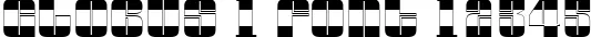 Dynamic GLOBUS 1 Font Preview https://safirsoft.com