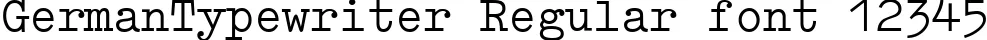 Dynamic GermanTypewriter Regular Font Preview https://safirsoft.com
