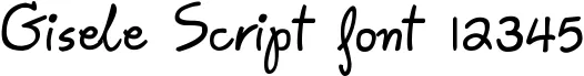 Dynamic Gisele Script Font Preview https://safirsoft.com