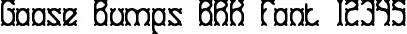 Dynamic Goose Bumps BRK Font Preview https://safirsoft.com