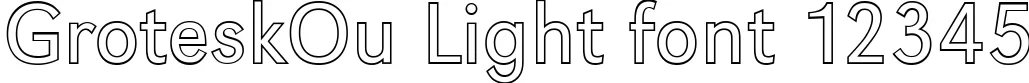 Dynamic GroteskOu Light Font Preview https://safirsoft.com