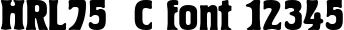 Dynamic HRL75  C Font Preview https://safirsoft.com