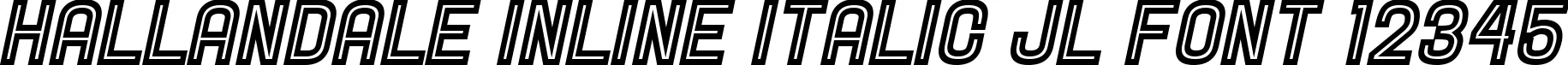 Dynamic Hallandale Inline Italic JL Font Preview https://safirsoft.com
