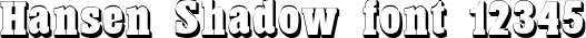 Dynamic Hansen Shadow Font Preview https://safirsoft.com