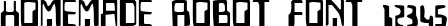 Dynamic Homemade Robot Font Preview https://safirsoft.com
